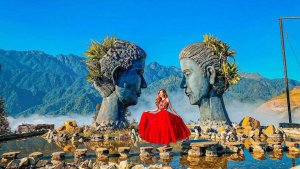 famous insta checkin point at Moana , Sapa