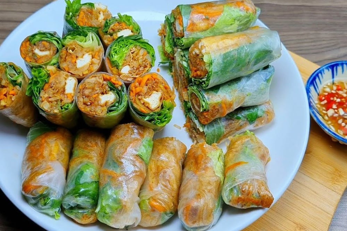 Goi Cuon Chay (Fresh Vegetarian Spring Rolls)