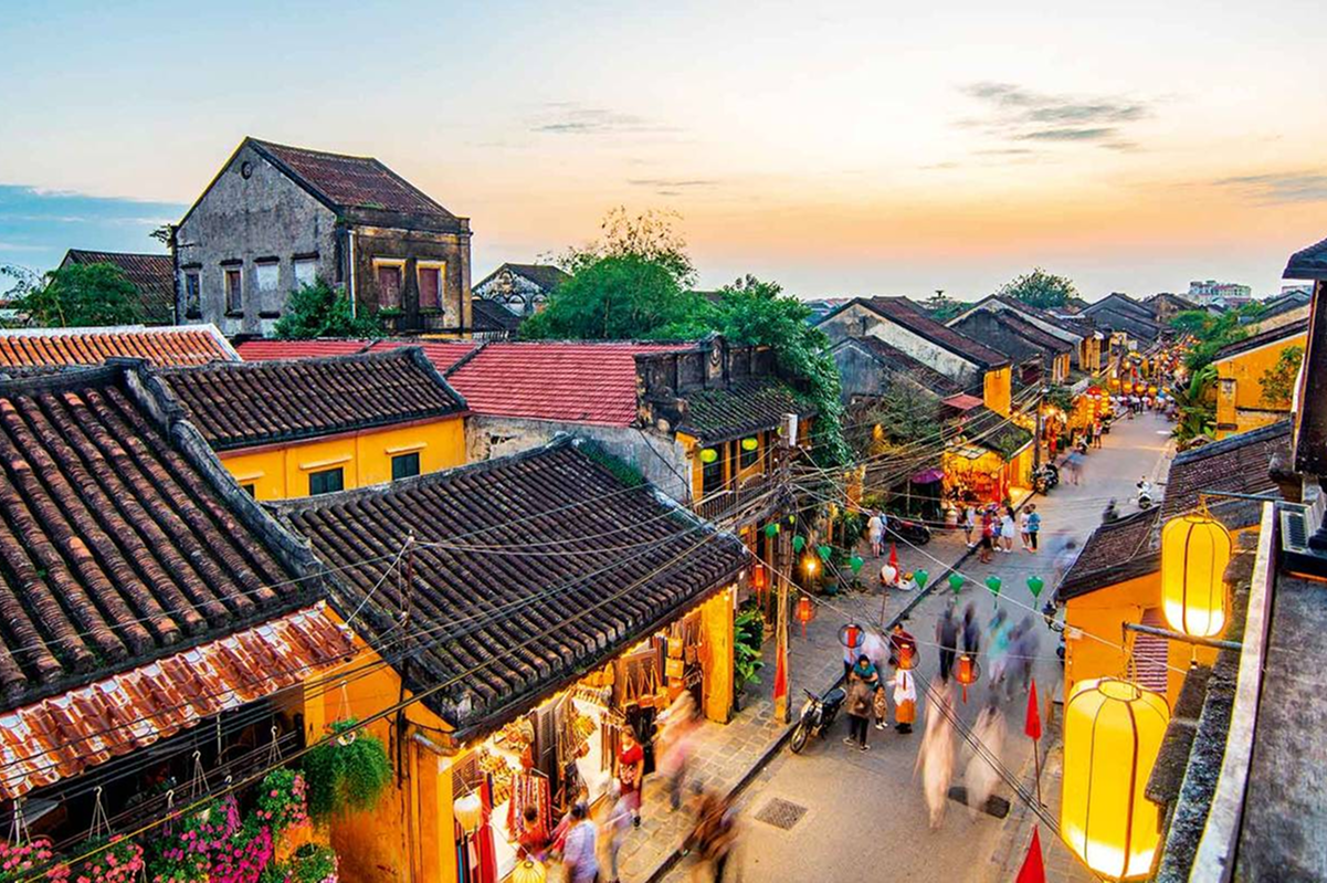 Ancient streets of Hoi An Ancient Town in Vietnam