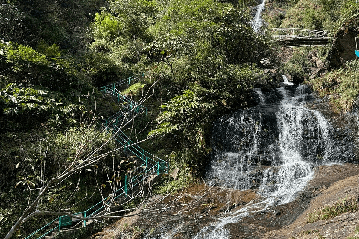 Silver Waterfall near Heaven’s Gate Tram Ton Pass in Sapa