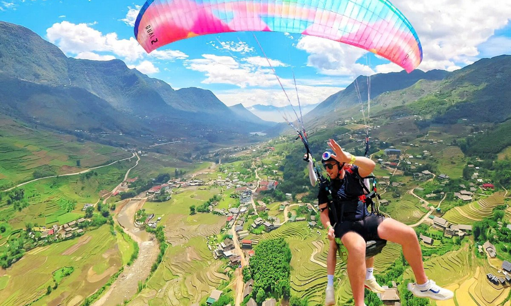 paragliding sapa vietnam Bìa